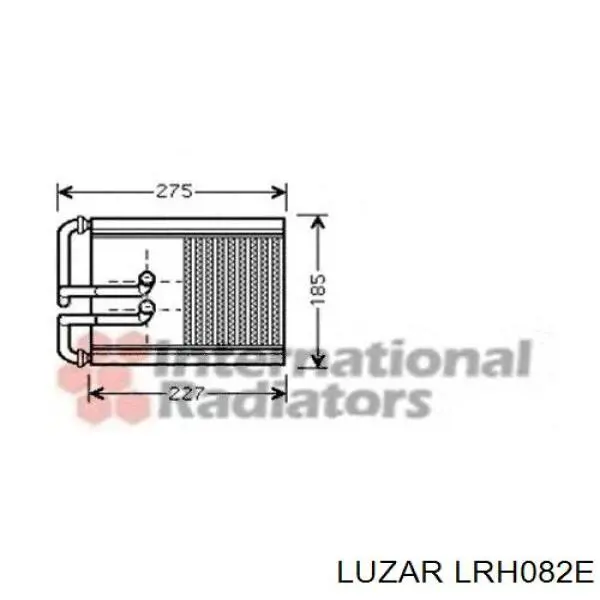 LRH082E Luzar радиатор печки