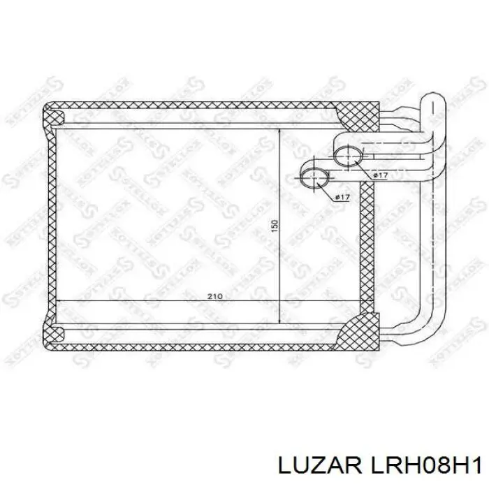 Радиатор печки (отопителя) Luzar LRH08H1 цена, от 19.21 USD