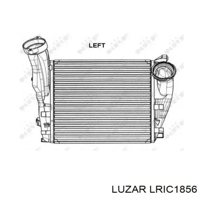 LRIC1856 Luzar Охладитель наддувочного воздуха
