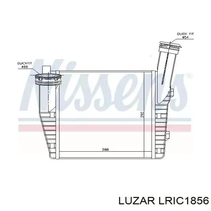 Система охлаждения наддувочного воздуха Luzar LRIC1856 цена, от 105.69 USD