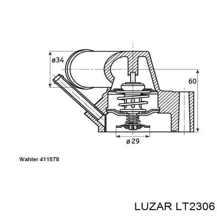 Купить LT2306 Luzar Автомобильный термостат