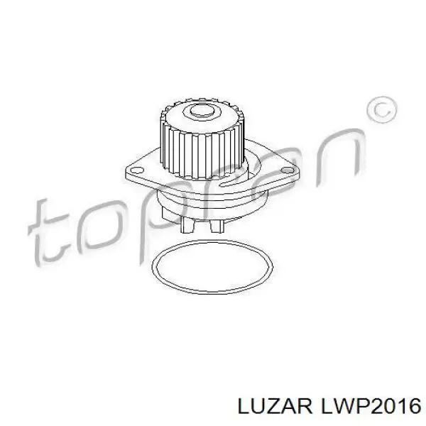 Помпа водяна, (насос) охолодження LWP2016 Luzar