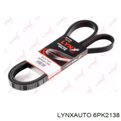 Клиновый ремень Lynxauto 6PK2138 цена, от 19.45 USD
