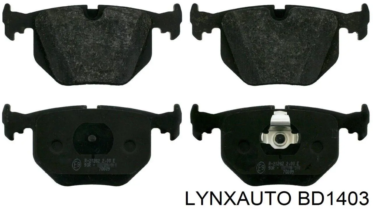 Колодки тормозные задние дисковые LYNXAUTO BD1403