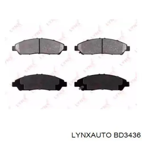 Передние тормозные колодки BD3436 Lynxauto