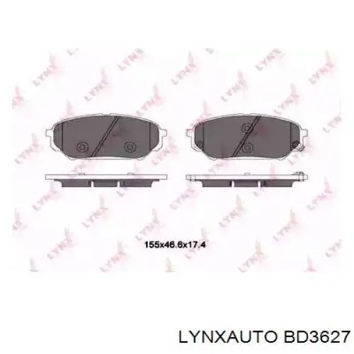 Передние тормозные колодки H04HD048 HAN