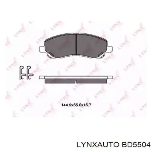 BD5504 Lynxauto колодки тормозные передние дисковые