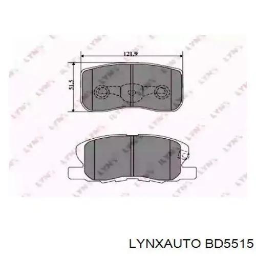 Передние тормозные колодки BD5515 Lynxauto