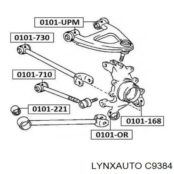 Сайлентблок задней подвески Jikiu BH21195B