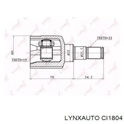 ШРУС внутренний передний CI1804 Lynxauto