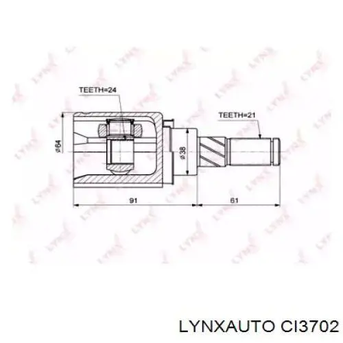 ШРУС внутренний задний CV40012 Hola