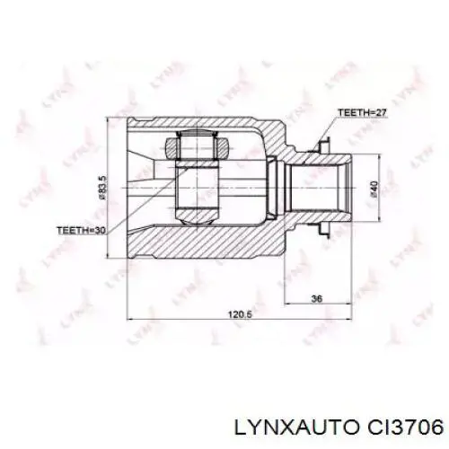 ШРУС внутренний передний левый CI3706 Lynxauto