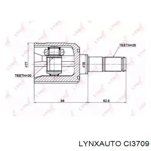 ШРУС внутренний передний CI3709 Lynxauto