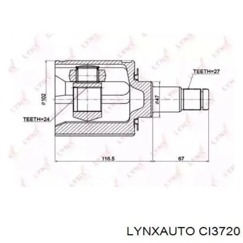 ШРУС внутренний передний CI3720 Lynxauto