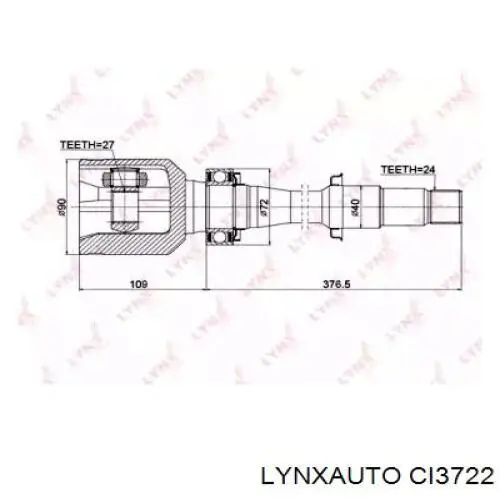 ШРУС внутренний передний правый CI3722 Lynxauto