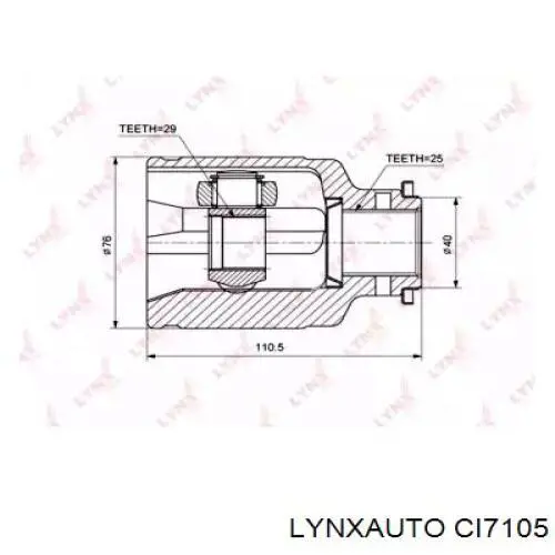 ШРУС внутренний передний CI7105 Lynxauto