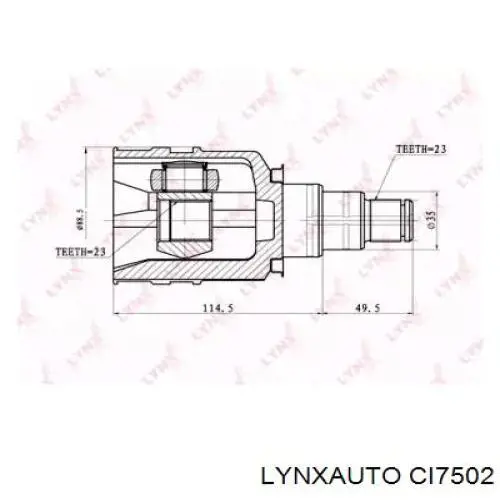 ШРУС внутренний передний левый CI7502 Lynxauto