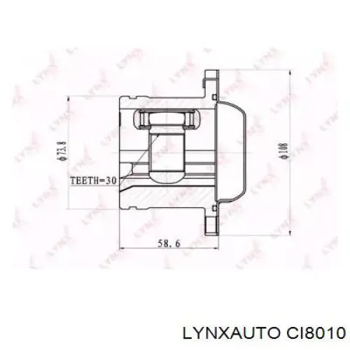 ШРУС внутренний передний CI8010 Lynxauto