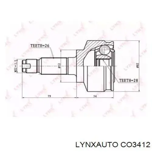 ШРУС наружный передний CO3412 Lynxauto