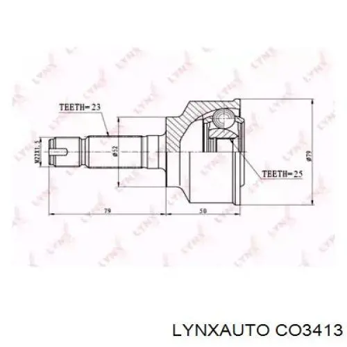 ШРУС наружный передний CO3413 Lynxauto