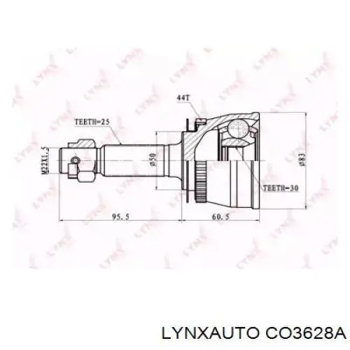 ШРУС наружный передний CO3628A Lynxauto