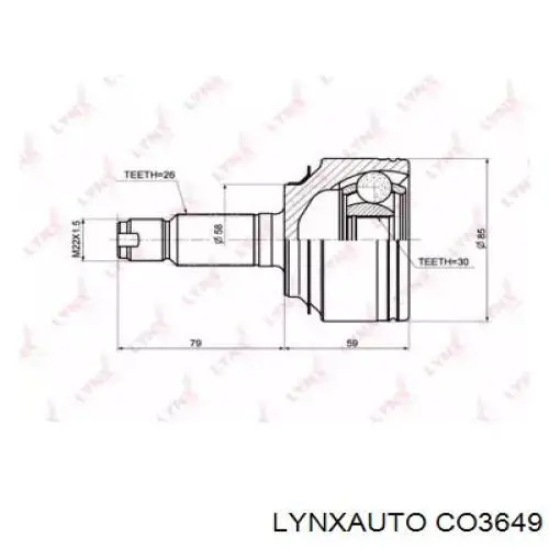 ШРУС наружный передний CO3649 Lynxauto