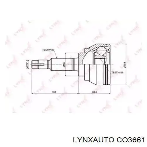 ШРУС наружный передний CO3661 Lynxauto