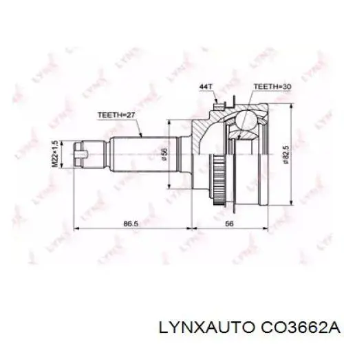 ШРУС наружный передний CO3662A Lynxauto