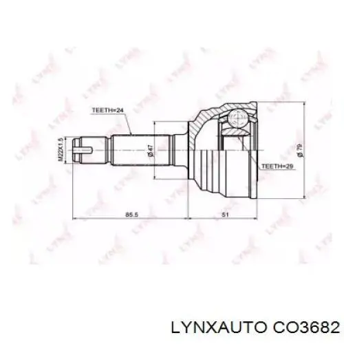 ШРУС наружный передний CO3682 Lynxauto