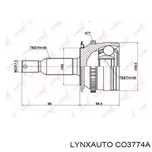 ШРУС наружный передний 491283 Maxgear