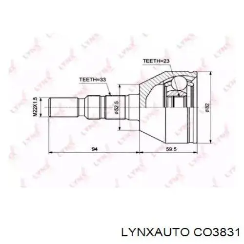 ШРУС наружный передний CO3831 Lynxauto