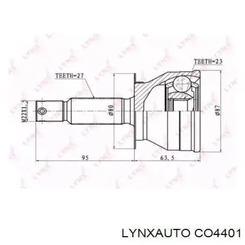 ШРУС наружный передний CO4401 Lynxauto