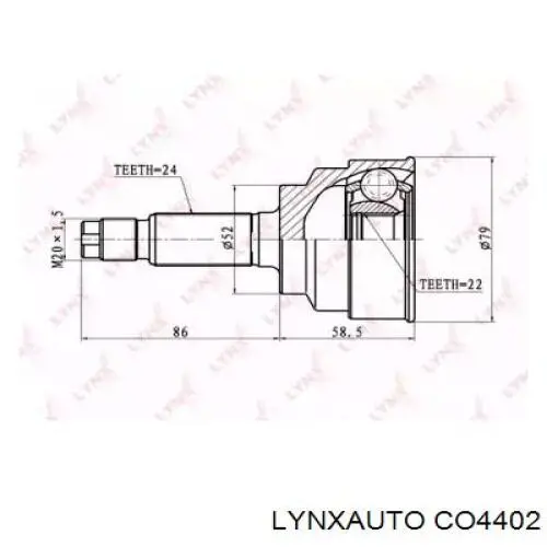 Купить KK38822610 Hyundai/Kia ШРУС внешний передний, левый