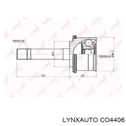 ШРУС внутренний передний CO4406 Lynxauto