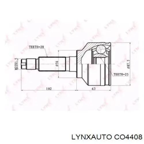 ШРУС наружный передний CO4408 Lynxauto