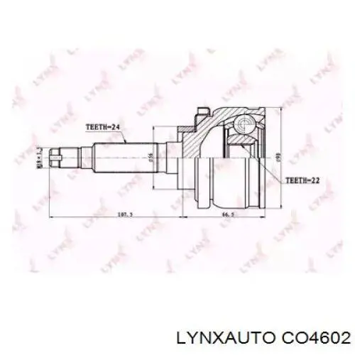 ШРУС наружный передний CO4602 Lynxauto