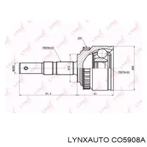 ШРУС наружный передний CO5908A Lynxauto