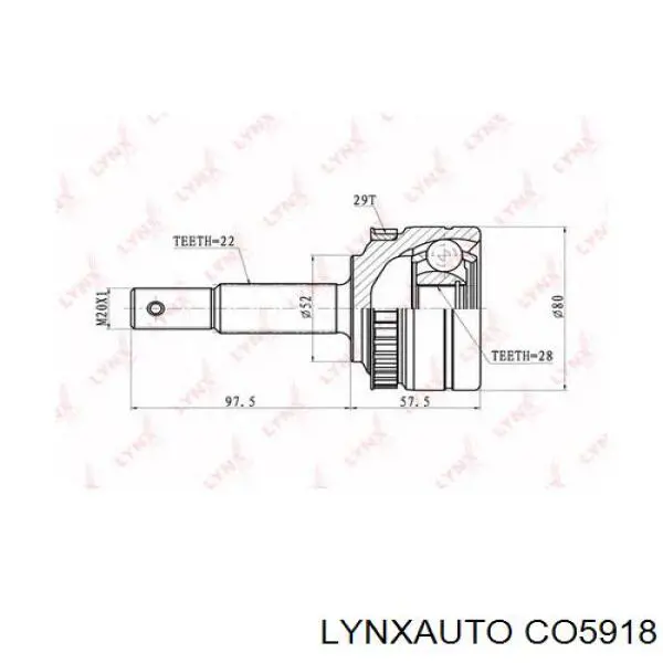 ШРУС наружный передний TOJ0223 Magneti Marelli