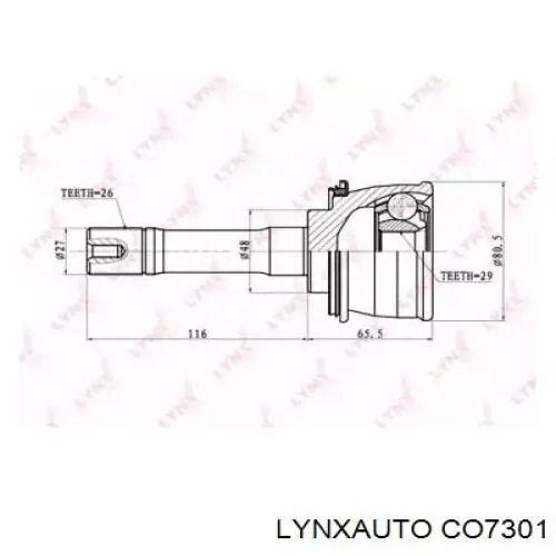 ШРУС наружный передний CO7301 Lynxauto