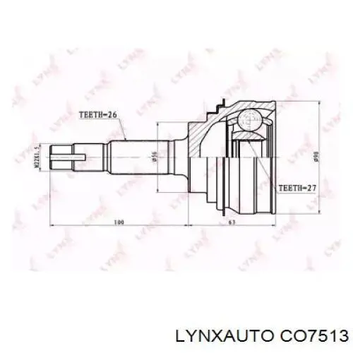 ШРУС наружный передний CO7513 Lynxauto