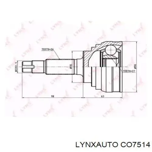 ШРУС наружный передний PCV1878 Patron