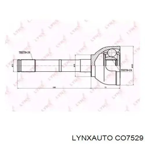 ШРУС наружный передний CO7529 Lynxauto