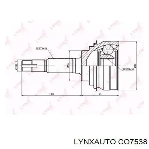 ШРУС наружный передний TOJ0279 Magneti Marelli