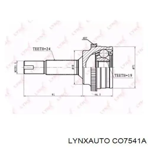 ШРУС наружный передний CO7541A Lynxauto