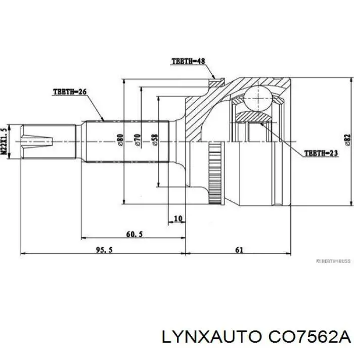 Купить CO7562A Lynxauto Внешняя граната
