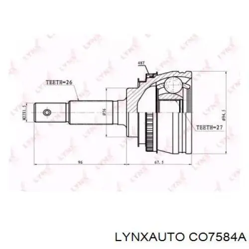 ШРУС наружный передний CO7584A Lynxauto