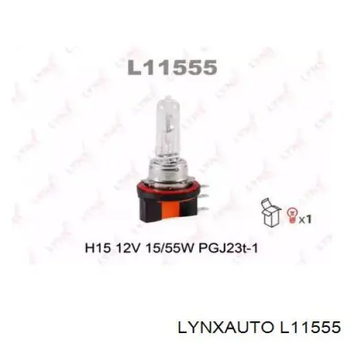 Лампочка галогенная L11555 Lynxauto