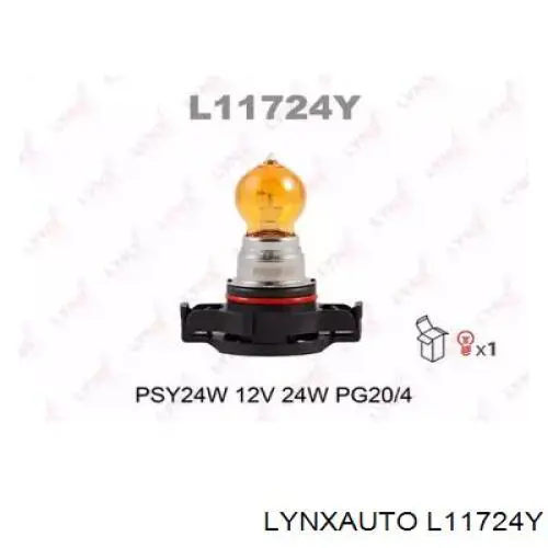 Лампочка LYNXAUTO L11724Y