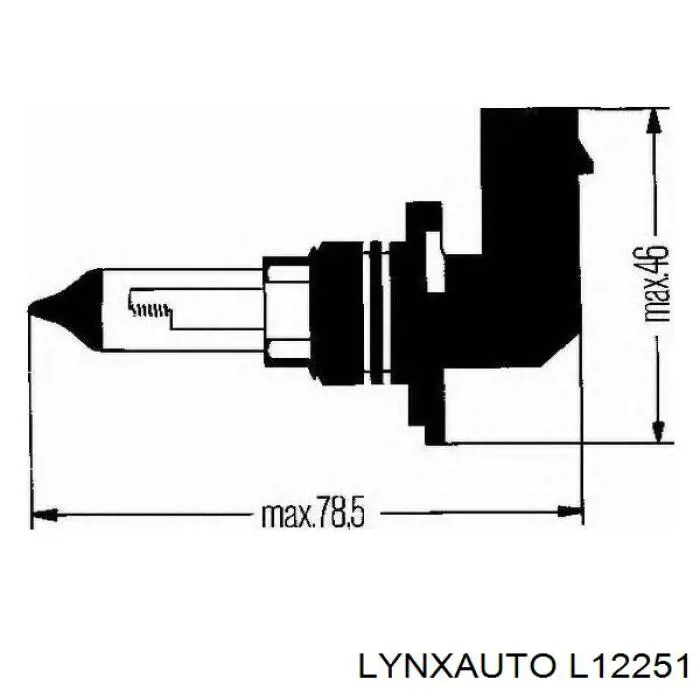 Галогенная автолампа Lynxauto HB4 P22d 12V L12251