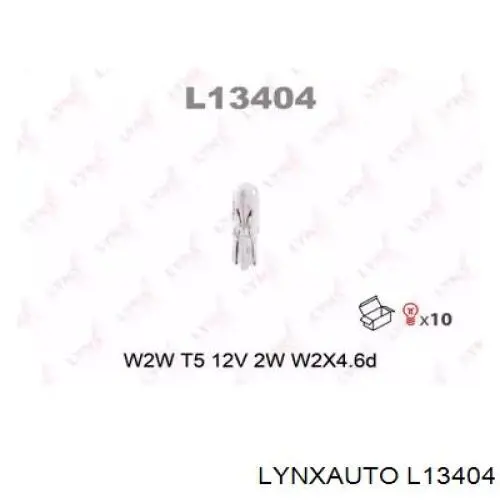 L13404 Lynxauto лампочка щитка (панели приборов)